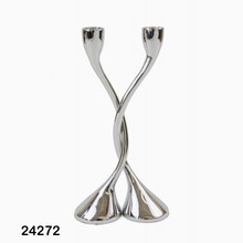 Metal Aluminium Candle Holder, for Home Decoration, Color : Polish