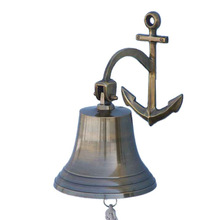 Metal Anchor Ship Bells, Color : Antique Brass