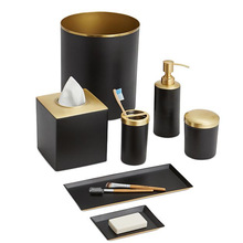  stainless steel Bathroom Set, Color : Black Matt