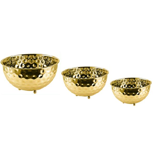 Brass Hammered Bowl, Color : Polish