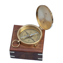 Nautical Gift Brass Sundial Compass, Size :  Customized