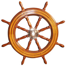 Wood Ships Wheel, Color : Polish