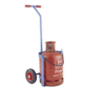 Painted Iron lpg trolley, Color : Red