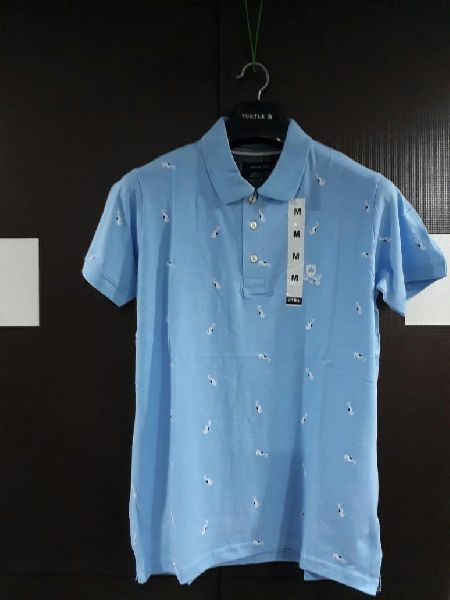 Cotton Printed Men Polo T Shirt, Size : XL