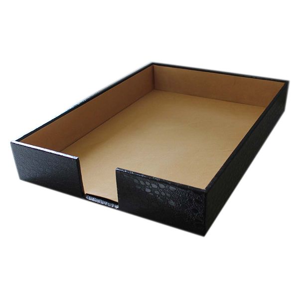LEATHER OFFICE PAPER TRAY