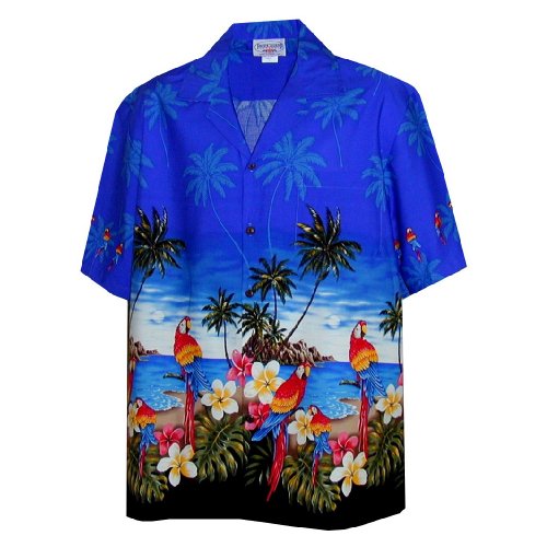 Printed Polyester Hawaiian Shirt, Size : M, XL, XXL, XXXL