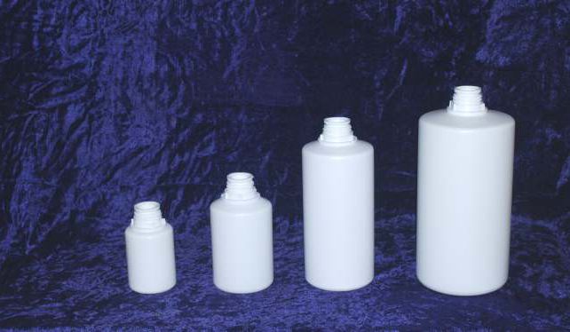 Plain Plastic Narrow Mouth Bottle, Color : White
