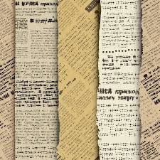 old newspaper scrap