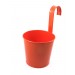 ROUND FLOWER POT WITH HOOK, Color : Multicolor