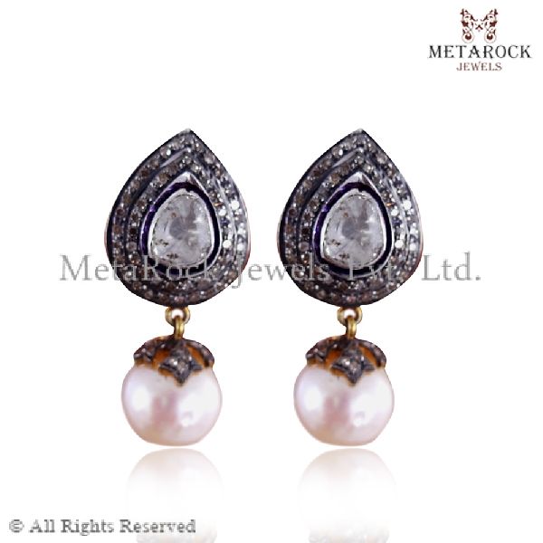 Pearl Gemstone Pearl Earrings