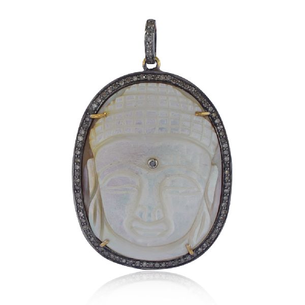 Silver Buddha Pendant