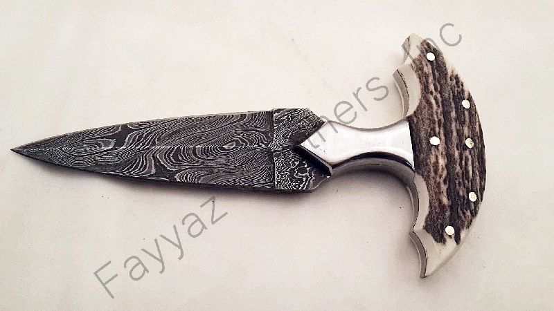 Dagger Custom Made Damascus Steel Hunting Dirk Dagger Knife