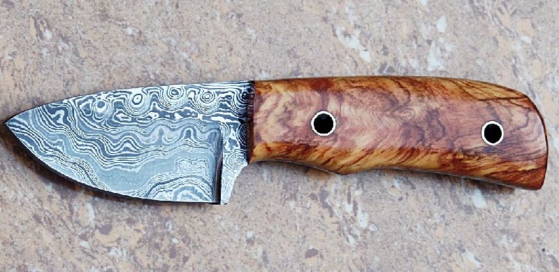 Skinner 61 Custom Made Damascus Steel Hunting Skinning Knife