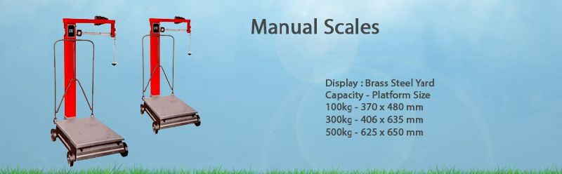 Manual weighing scales