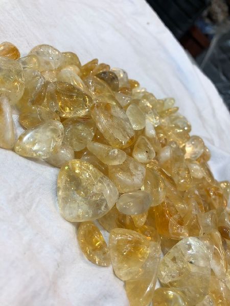 Citrine tumbled stones, for Direct, Jewelry, Study, Project, Testing, Gifts, Crafts etc