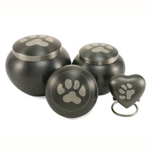 Double Paw Print Brass Odyssey Urn, for Pet, Style : American Style