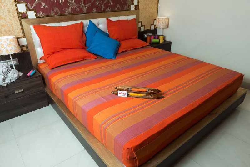 Printed Cotton Handloom Bedsheet, Style : Traditional