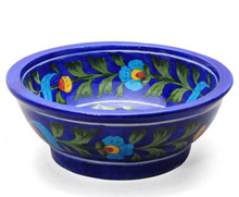 Blue Pottery Ceramic Bowls