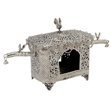 Handicrafts Hut Shape Metal Candle Stand, Style : Home Decorative Items