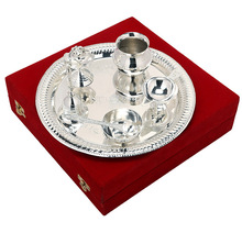 Silver Plated Puja Thali