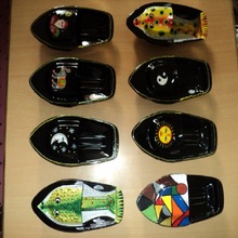 hand painted steam boats toys lot