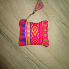 Tribal design cotton coins purses, Style : Bohemian