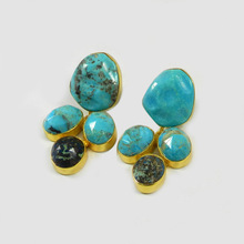 arizona turquoise stud earring