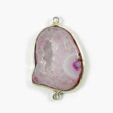 Purple Color Gemstone Connector