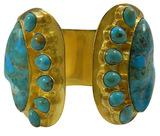 Turquoise gemstone brass bracelet, Gender : Children's, Men's, Unisex, Women's