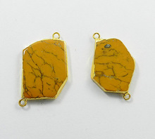 Yellow dendritic agate  Connector