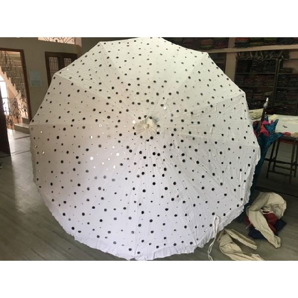 Cotton Embriodery Garden Umbrella