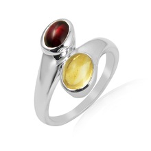 Garnet and citrine ring, Occasion : Anniversary, Gift, Party
