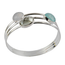 Gemstone semi precious stone bangle bracelet, Gender : Men's, Unisex, Women's