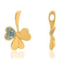 Gold plated flower shaped pendants, Occasion : Party