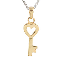 Key chain pendants gold plating charm necklace