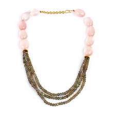 Latest design rose quartz necklace, Occasion : Anniversary, Engagement, Gift, Party