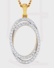 Round shape diamond pendant jewelry diamond