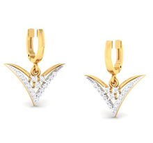 Simple gold earring designs for women