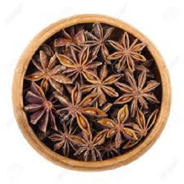 EVERGREEN Round Star Anise Seeds, Color : Brown