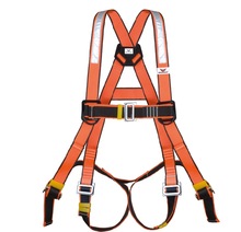 full body safety harness with reflector webbing