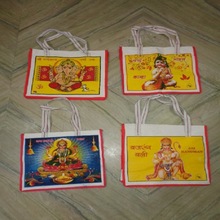 big size hindu gods printed bag without chain