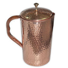 copper jugs with removable lid
