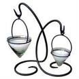 SAM Metal Wrought Iron Candle Holder