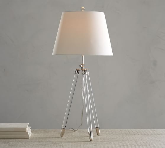 Acme Exports Acrylic Tripod Table Lamp, Style : European