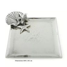 Aluminum Platters With Seashore Design, Feature : Eco-Friendly