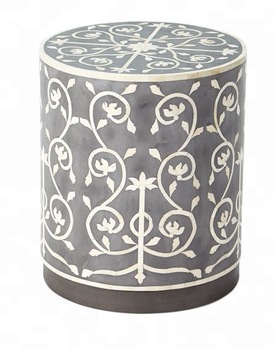 Horn and Bone inlay side table