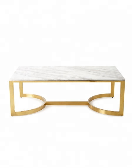 Italian Marble Top Coffee Table, Size : 34 x 24 x 22.3 inches