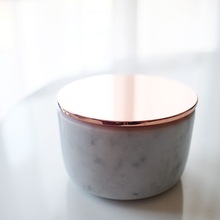 Marble Beautiful Bowl With Copper Lid, Certification : FDA, SGS