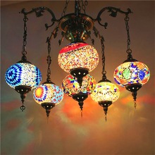 Acme Exports Glass Round Mosaic Lamps