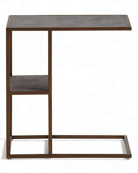 Rustic Finish Metal Side Tables, Size : 18 x 18 x 22 inches